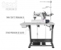 3 Nadeln Interlock (berdecknaht) Maschine TEXI TRECCIA mit eingebautem AC Servo Motor