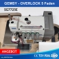 2-Nadel/5-Faden Overlockmaschine Gemsy SG7725E - DIRECT DRIVE - AAA Quality Maschine