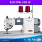 TEXI WALKER 6F PREMIUM EX – Automatische 1-Nadel-Doppelsteppstichmaschine mit Walking-Foot (Obertransport) f�r mittlere und schwere Materialien sowie Leder – Komplett-Set mit Tisch