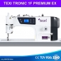 TEXI TRONIC 1F PREMIUM EX - Automatische 1-Nadel-Doppelsteppstichmaschine f�r leichte und mittlere Stoffe – Komplett-Set mit Tisch