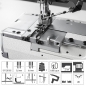 Freiarm 3 Nadeln Interlock (berdecknaht) Maschine TEXI TRECCIA C MATIC mit elektromechanischem Fadenabschneider Set