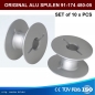 10 x Alu Spulen Pfaff 335G,480G,481G,483G - 91-174480-05, Bobbin for Pfaff, Golden Wheel, Typical, Texi Cilindro