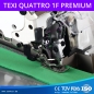 TEXI QUATTRO 1F industrielle 2-Nadel 4-Faden Overlockmaschine - Set mit Tisch
