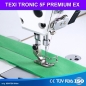 TEXI TRONIC 5F PREMIUM EX - Automatische 1-Nadel-Doppelsteppstichmaschine f�r leichte und mittlere Stoffe – Komplett-Set mit Tisch