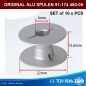10 x Alu Spulen Pfaff 335G,480G,481G,483G - 91-174480-05, Bobbin for Pfaff, Golden Wheel, Typical, Texi Cilindro