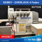 2-Nadel/4-Faden Overlockmaschine Gemsy SG7724E - DIRECT DRIVE - AAA Quality Maschine