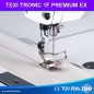 TEXI TRONIC 1F PREMIUM EX - Automatische 1-Nadel-Doppelsteppstichmaschine f�r leichte und mittlere Stoffe – Komplett-Set mit Tisch