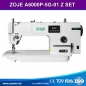 ZOJE A6000P-5G-01 Z - Automatische 1-Nadel-Doppelsteppstichmaschine f�r schwere Stoffe mit Untertransport & Nadelpositionierung -  SET mit dem Tisch