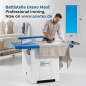 Battistella Urano Maxi Profi-Rechteckbügeltisch 170x80 cm mit Absaugung & Ärmelbrett (230V)