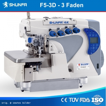 1 Nadel 3 Faden Intelligent Computerised Overlock Kettelmaschine von Shunfa Model F5-3D