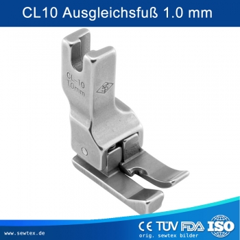 CL10-1.0 Compensating foot 1.0mm, left - CL10 Ausgleichsfu� 1.0 mm - made in Japan