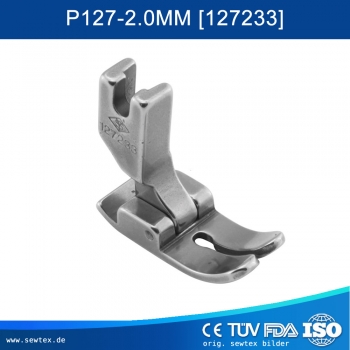 P127-2.0MM Industrien�hfu� f�r schwere Stoffe – Extra breit (14 mm) - made in Japam