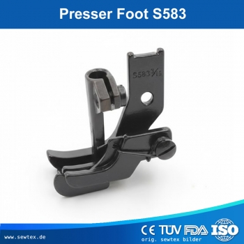 S583 & S584 Nähfuß-Set mit rechter Kantenführung – Dreifachtransport (Walking Foot) – Größen 1/8