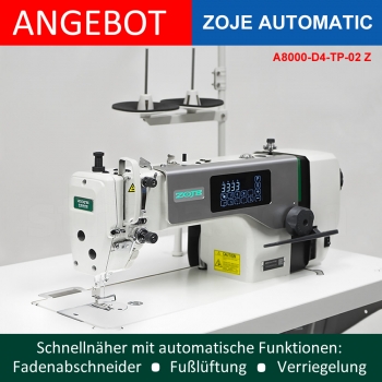 Technologien Nähmaschinen, Sewtex - Schnellnäher, automatische-steppstichmaschine Bekleidung, Lederverarbeitung Polsterverarbeitung, A8000-D4-TP-02 für Z, Zoje