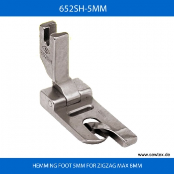 652SH-5MM HEMMING FOOT 5MM FOR ZIGZAG MAX 8MM