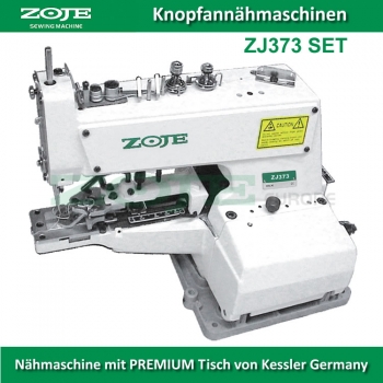 ZOJE ZJ373 Knopfannhmaschine mit Induktionsmotor - Set