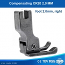 CR20 2,0MM - Compensating foot 2.0 mmright, for fine knitwear
