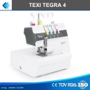 TEXI TEGRA 4 - Overlock Pro Serie mit 2-3-4 Faden. 2, 3, 4-Faden-Overlock zum Nhen mit Hohlsaum, Overlock und Zierstichen.