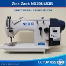 Direkt Drive 1-Nadel ZickZack,Geradestich 20U453B - 3 POINT ZickZack - Set