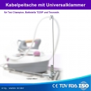 TEXI IRON CABLE HOLDER Kabelpeitsche mit Universalklammer , Iron cable holder with snap hook for ironing tables