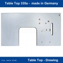 Tischplatte Table Top fr Industrienhmaschinen Klasse - Pfaff 335, 335a, Juki 246, Cowboy und andere Freiarm Industrienhmaschine