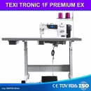 TEXI TRONIC 1F PREMIUM EX - Automatische 1-Nadel-Doppelsteppstichmaschine f�r leichte und mittlere Stoffe – Komplett-Set mit Tisch