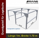 Grundgestell fr Legetische, Lnge 1m, Breite 1,70 m