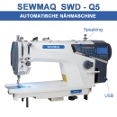 Sewmaq SWD-Q5 - Automatische Sprech-Schnellnäher mit USB Fadenabschneider Endverriegelung Direkt drive