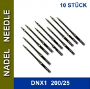 Sets 10 Stck Qualitativ hochwertige Nadeln fr alle Industrienhmaschinen Sacknhmaschinen DNX1 200/25, UY 143 GS - passen fr ZJ26-1, GK26-1, KF26-1, SF26-1, GK9, GK9-2