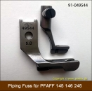 Fuss 49544+49047 5mm PIPING Walking FOOT SET fr PFAFF 145, 335, 545, 1245