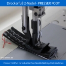 3 Stck DRCKERFSSE fr 2-NADEL Walking Foot - Set 6,4mm, 3.2mm, 4.8mm - Singer 112W139, 212W139, JUKI LUH-521, LUH-526, LU-1560, LU-2260