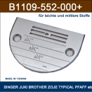 STICHPLATTE FR JUKI - THROAT PLATE FOR JUKI Art: B1109-552-000