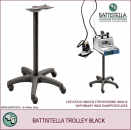 BATTISTELLA TROLLEY BLACK - Stand für meistens Bügelstationen Battistella und andere Dampferzeuger