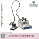 BATTISTELLA VAPORINO MAXI INOX-Dampferzeuger mit Bgeleisen Heizleistung 1800W - 2,1 Liter