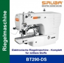 SIRUBA BT290-DS Elektronische Riegelmaschine für mittlere Stoffe - komplette Maschine