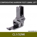 CL1/32NK-Compensating narrow foot 0.8mm, left, for fine knitwear
