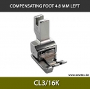 CL3/16K-Compensating foot 4.8mm, left, for fine knitwear