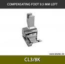 CL3/8K-Compensating foot 9.5mm, left, for fine knitwear