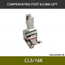 CL5/16K-Compensating foot 8.0mm, left, for fine knitwear