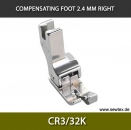 CR3/32K-Compensating foot 2.4mm, right, for fine knitwear
