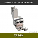 CR3/8K-Compensating foot 9.5mm, right, for fine knitwear