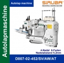 4-Nadel 6-Faden Autolapmaschine Siruba D007-02-452/SV/AW/AT mit Servomotor Montiert