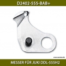 D2402-555-BAB+ MESSER FR JUKI DDL-555H2 - UNDER TRIMMING MOVING KNIFE FOR JUKI