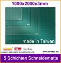 5 Schichten Schneidematte selbstheilend 1000x2000x3mm Made in Taiwan