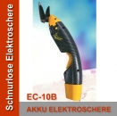 EC-10B Schnurlose Elektroschere mit Batterie, schwarz-silber