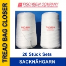 20 x FISCHBEIN Threads F25010SH FISCHBEIN, Nähgarn für Sacknähmaschinen - 20 Stück