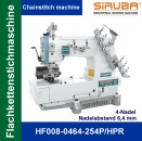 4-Nadel Flachkettenstichmaschine Siruba HF008-0464-254P/HPR
