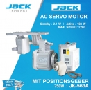 750 Watt - POWER AC SERVO MOTOR von Jack JK-563A mit Positionsgeber ( Nadel Positionierung )