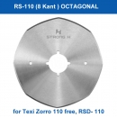 Ersatzmesser 8-Kant 4" fr RSD-110, Texi Free und andere Rundmesser Maschinen - 110mm