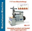 Muschelsaum-Maschine MS-117, 7-17 mm Muschellänge - Montiert